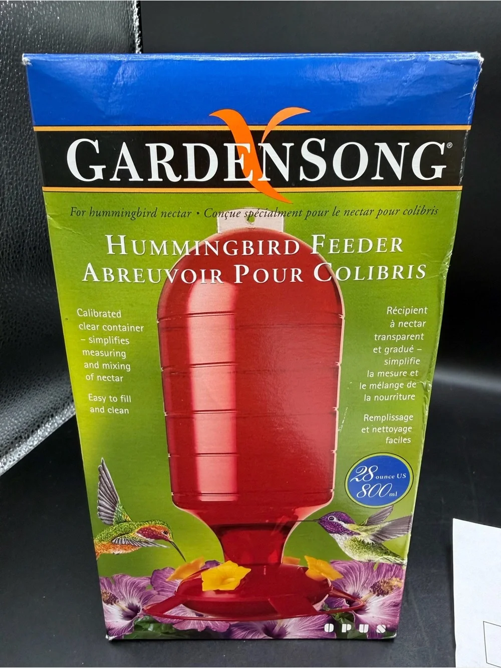 New Garden Song Hummingbird Feeder 28 OZ